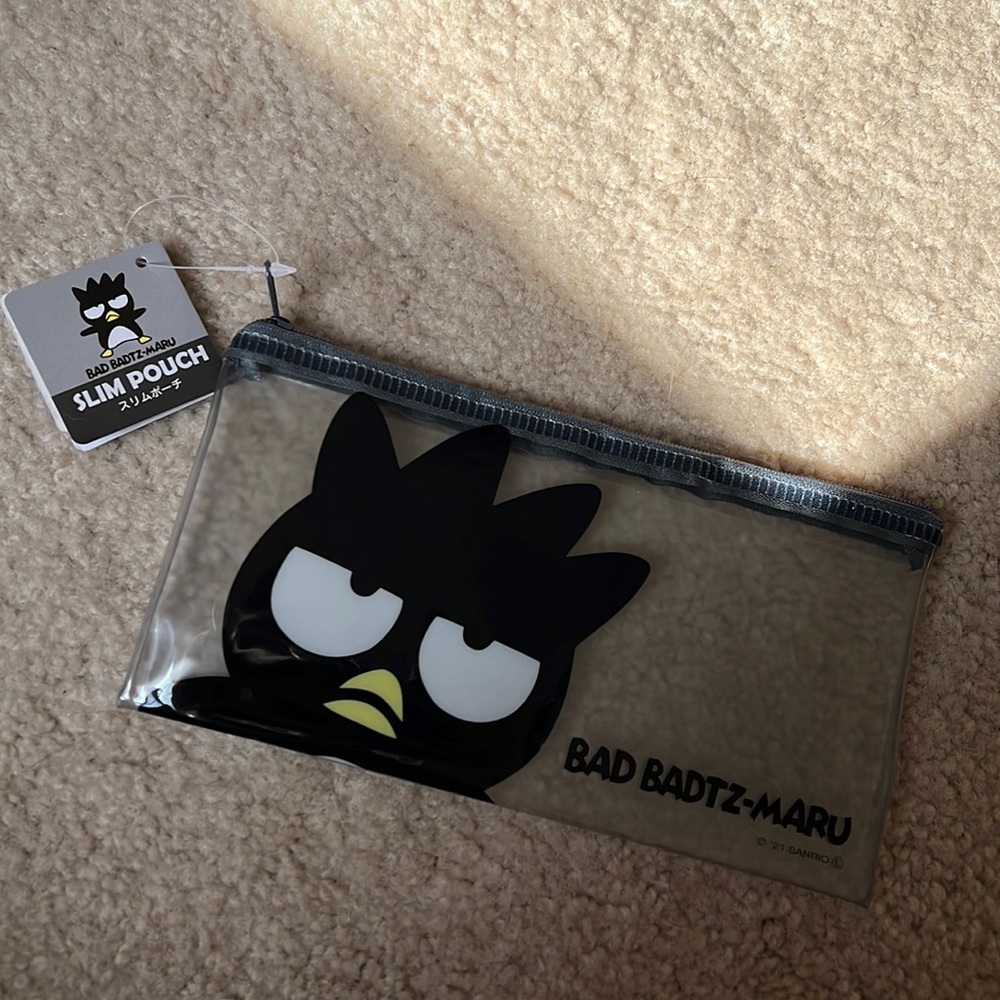 Badtz maru plastic zip pouch